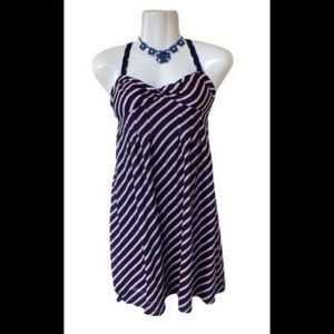 *(2 for $15)*American Eagle Outfitters Versatile Blue,White Striped Summer Dress